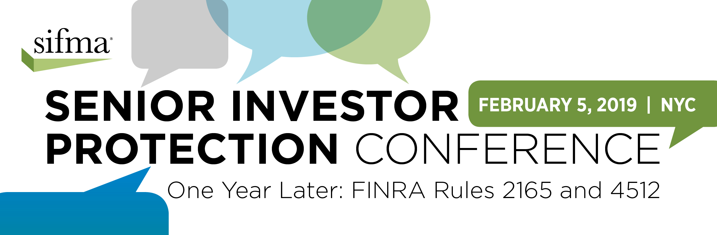 Senior Investor Protection Conference | February 5, 2019 |  SIFMA Conference Center, NYC