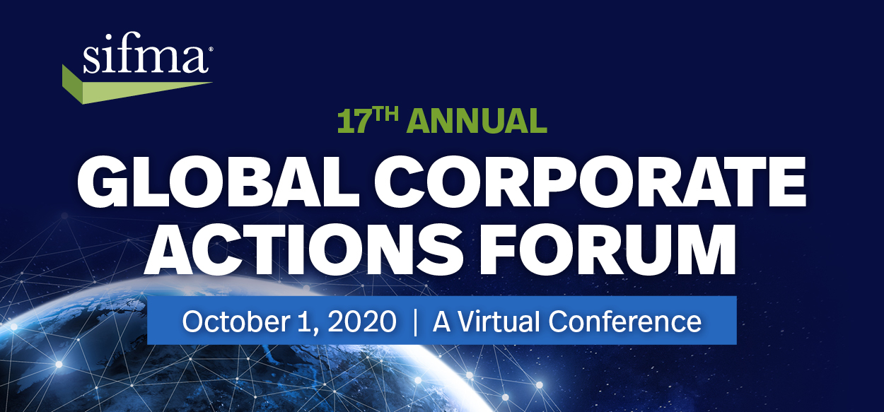 Global Corporate Actions Forum | October 11, 2018 | Renaissance Chicago Downtown Hotel