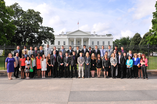 The Top 10 teams in front of the White House