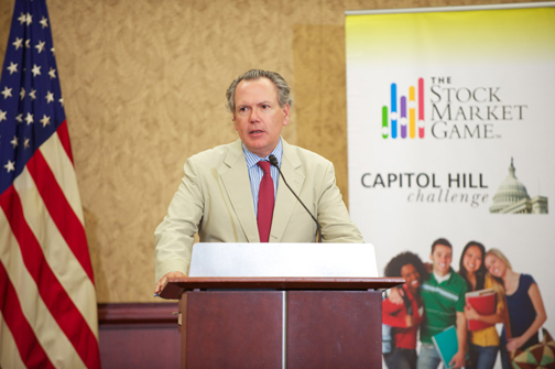 SIFMA President and CEO, Kenneth E. Bentsen, Jr., says it's remarkable what the participants have done during the 14-week program. He commends all the members of Congress for their participation, and give special recognition to those who took the time to visit their local school and meet with their student teams as part of this visit to engage on financial education and role of government in our capital markets.